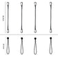 8 Pcs Bungee Cords with Carabiner Elastic Cargo Straps Assorted Lengths