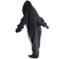 Flannel Cartoon Shark Wearable Hoodie Sleeping Blanket