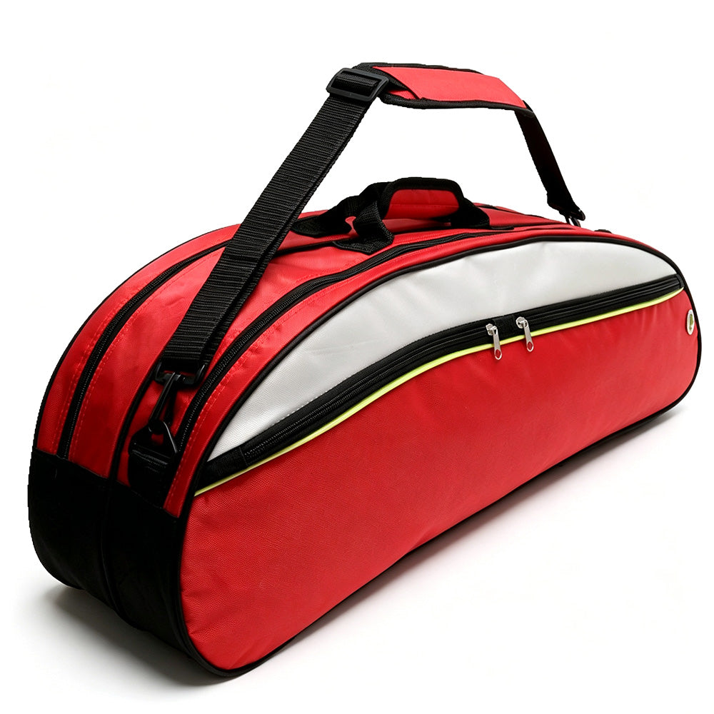 Badminton Bag for 4 to 6 Rackets with Shoe Compartment and Shoulder Strap