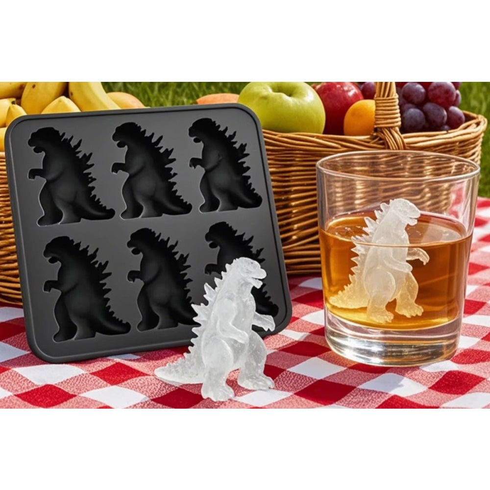 6 Cavity Silicone Monster Ice Mold Tray Flexible Ice Maker