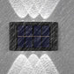 4Pcs Solar Wall Light for Outdoor Fence Waterproof Convex Lens Design