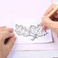 50 Sheet 5 Color Reusable Craft Transfer Paper Set for Fabric Art