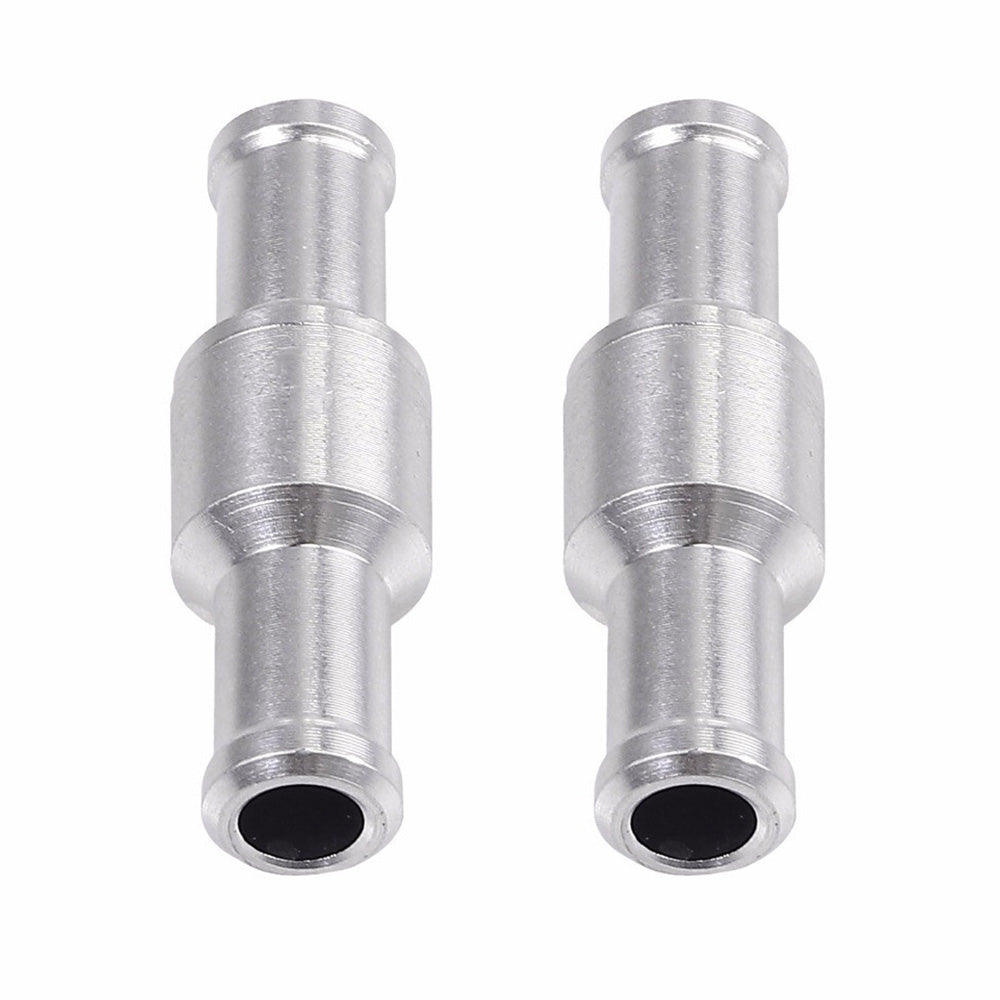 2 PCS One Way Non Return Check Valve Aluminum Alloy One Way Check Valve for Fuel Oil Water