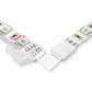 10Pcs L Shape 4-Pin 10mm LED Connectors with 20Pcs Clips for Strip Lights