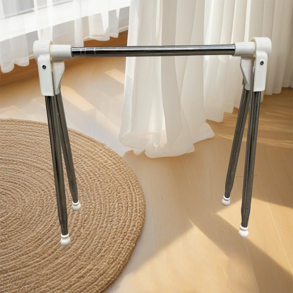 Portable Travel Garment Rack Retractable Foldable Clothing Drying Rack For Camping Travel