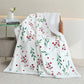 125X145cm Reversible Plush Sherpa Fleece Throw Blanket