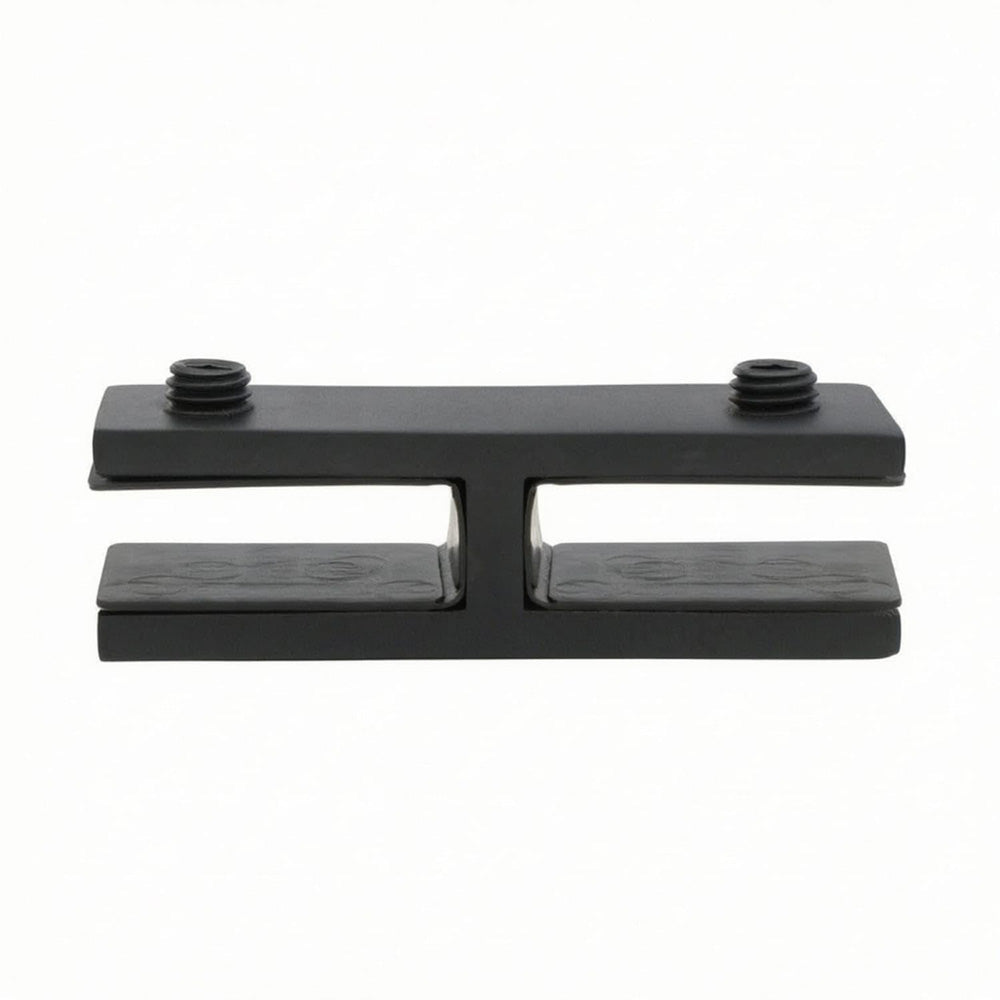 304 Stainless Steel Pool Fence Glass Clamp for 10 to 12mm Panels-Black