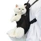 Breathable Mesh Pet Carrier Backpack for Front and Back Carrying Dogs Cats-Black