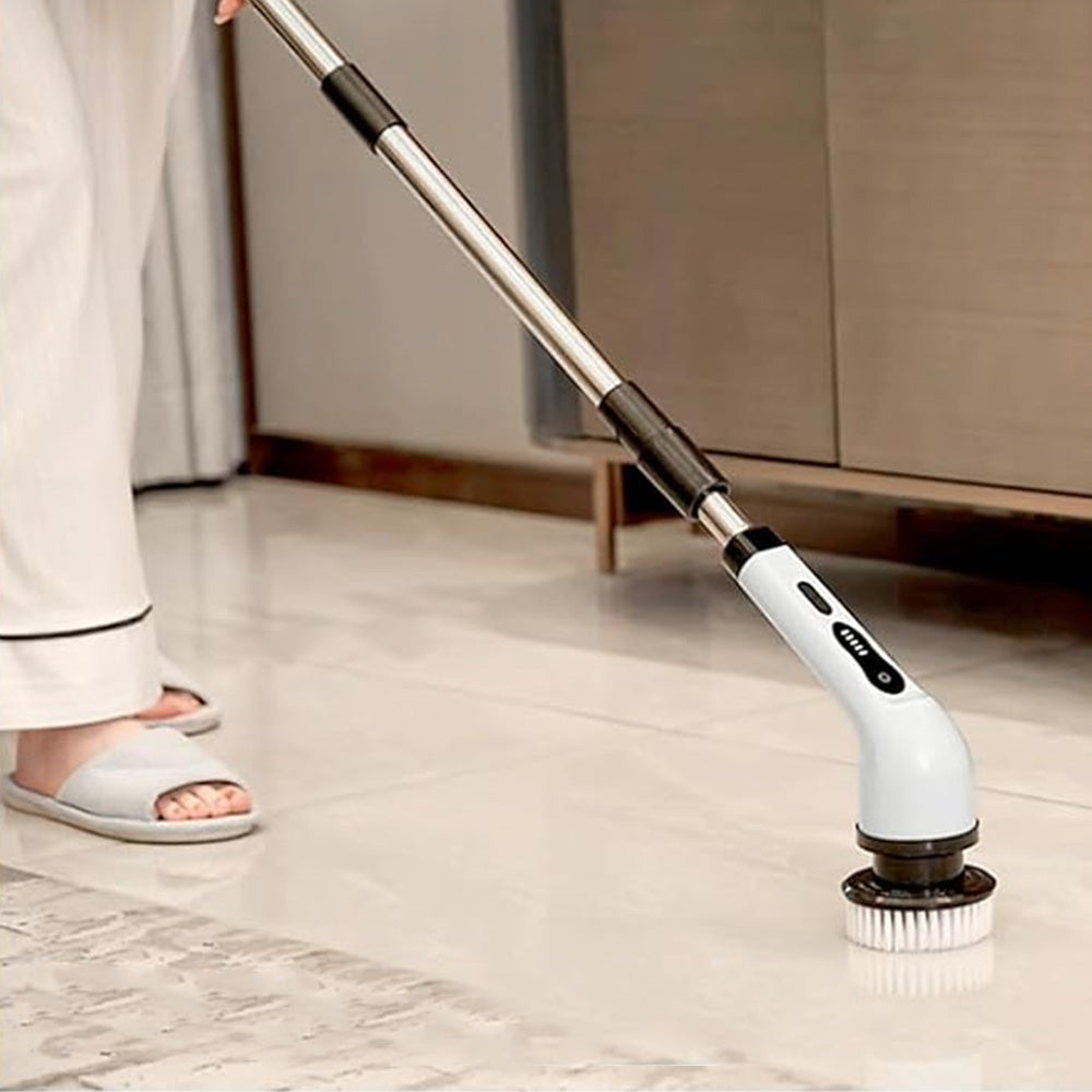Cordless Electric Spin Scrubber with 9 Replaceable Brush Heads Rechargeable