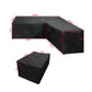 2Pcs Waterproof L-Shape Outdoor Furniture Cover Set
