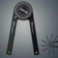 7.28 Inch Aluminum Miter Saw Protractor Angle Finder with Precision Laser Scale