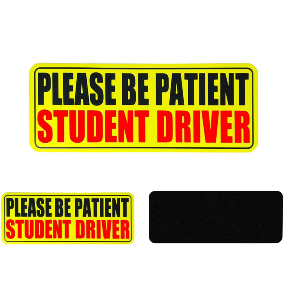 5Pcs Student Driver Reflective Please Be Patient Car