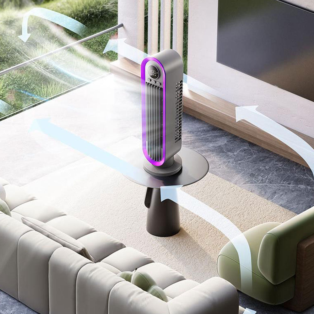 Household Desk Tower Bladeless Electric Fan With Timmer And 3 Speeds