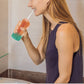 Mini Cordless Water Flosser Teeth Cleaner For Braces with Stretchable 240ML Water Tan