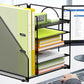 Metal File Organizer Rack Desktop Storage Shelf for Office Home