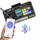 DJ Mixer Controller Musical Toy with Mic and LED Lights Piano Keys