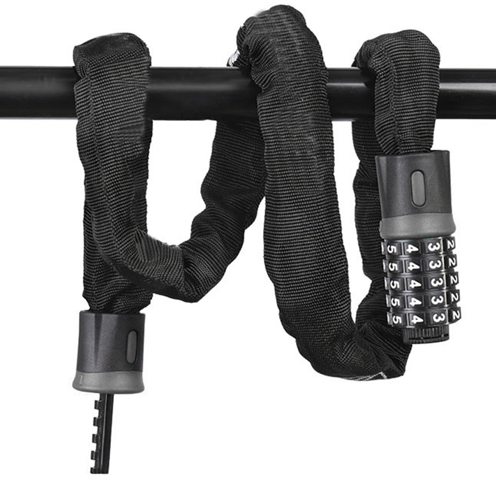 5-Digit Combination Bike Chain Lock Heavy Duty Keyless Anti-Theft Bicycle Lock
