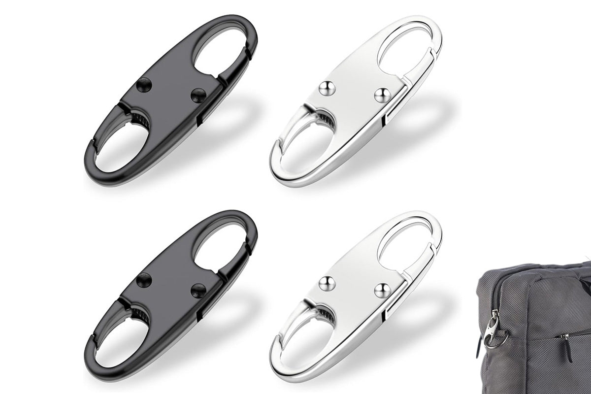 4Pcs Zipper Pull Replacement with Lock for Luggage and Suitcases