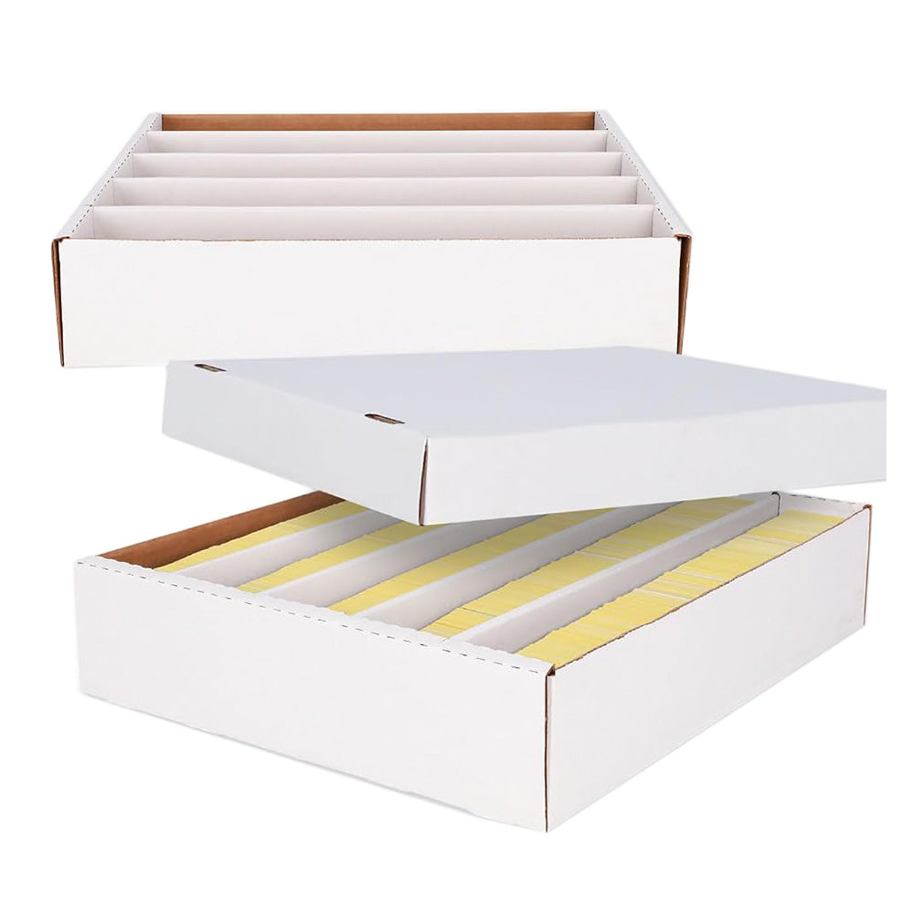 Extra Large Card Storage Box for Over 4000 Cards with Lid Compartments