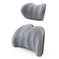Set of Car Seat Memory Foam Lumbar Back Support and Neck Pillow