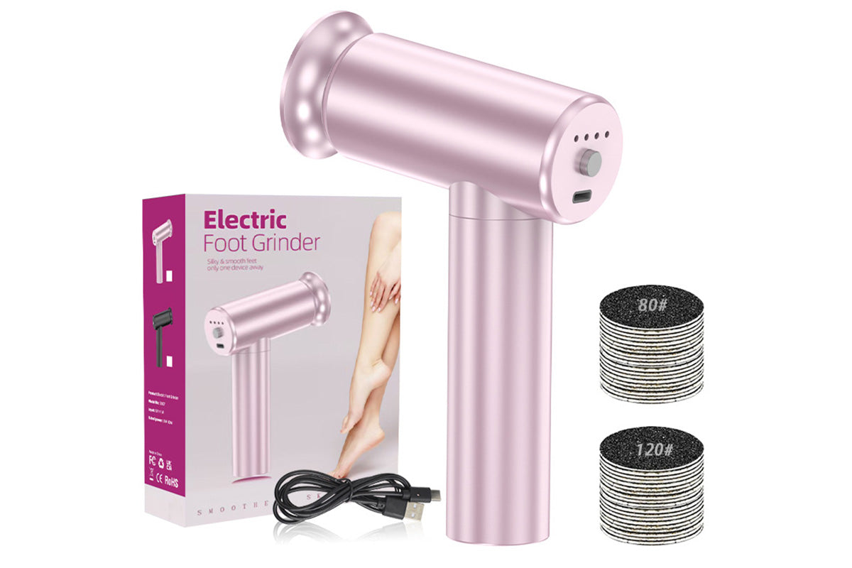 Electric Foot Callus Remover Pedicure Tools With 60PCS Sandpapers Foot Scrubber