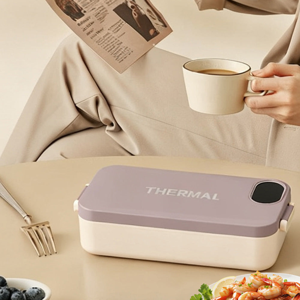 900ml Stainless Steel Heated Lunch Box Electric Food Warmer for Work School
