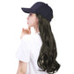 Fashion Adjustable Long Curly Wavy Wig Baseball Hat For Women