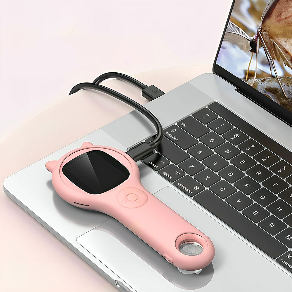 Portable Handheld Magnifying Glass Mini Microscope Educational Toy