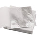 100 PCS Imitation Leaf Sheets Silver Foil Sheets for Nail Art Crafts Furniture