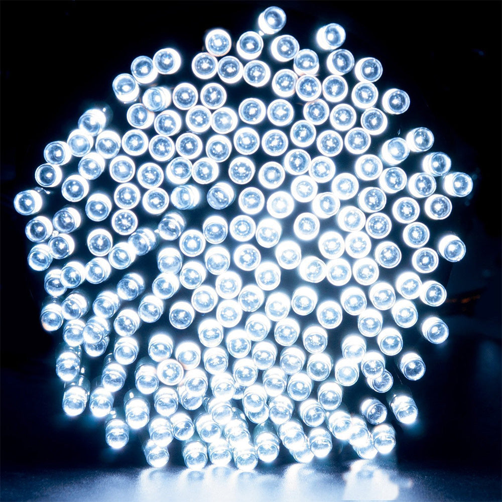 Outdoor Solar String Lights with 8 Modes for Garden Decoration-White