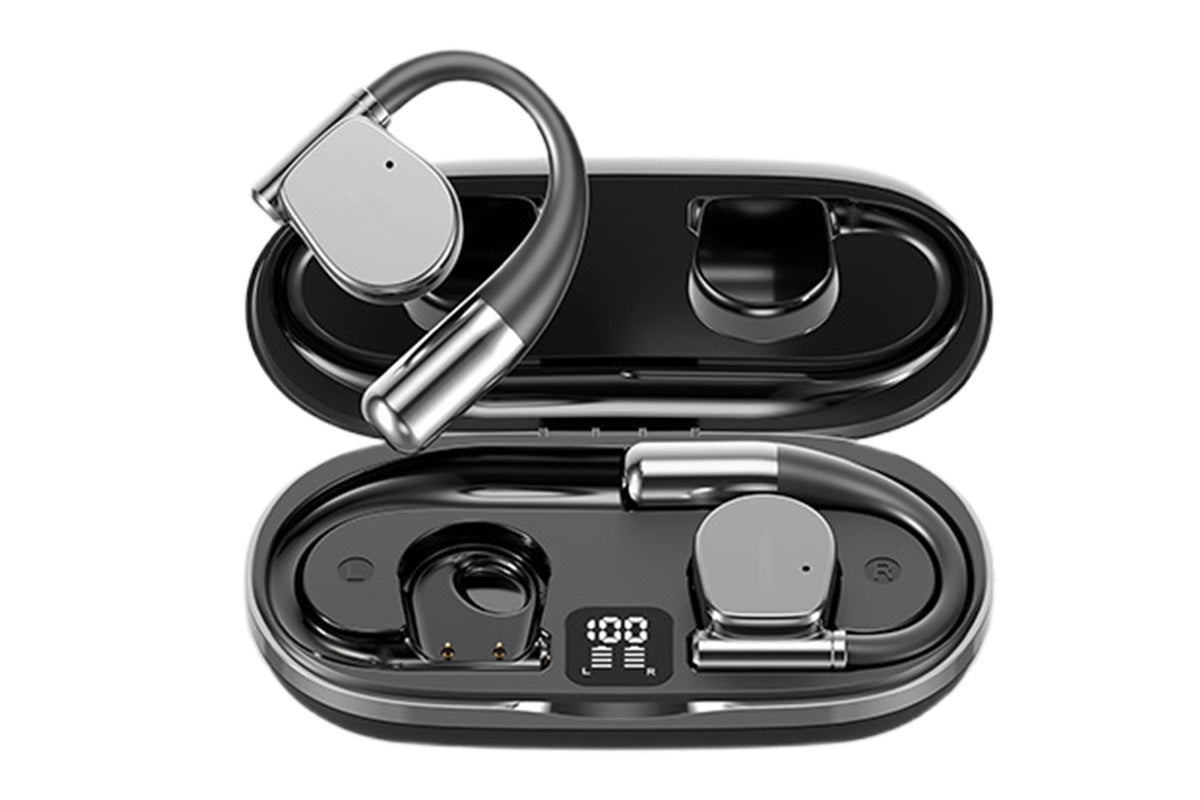 AI Translation Earbuds Real Time 140 Languages Open Ear Earbuds for Travel Business