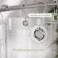 PEVA Waterproof Plastic Bathroom Shower Curtain with Rust Proof Grommets Clear