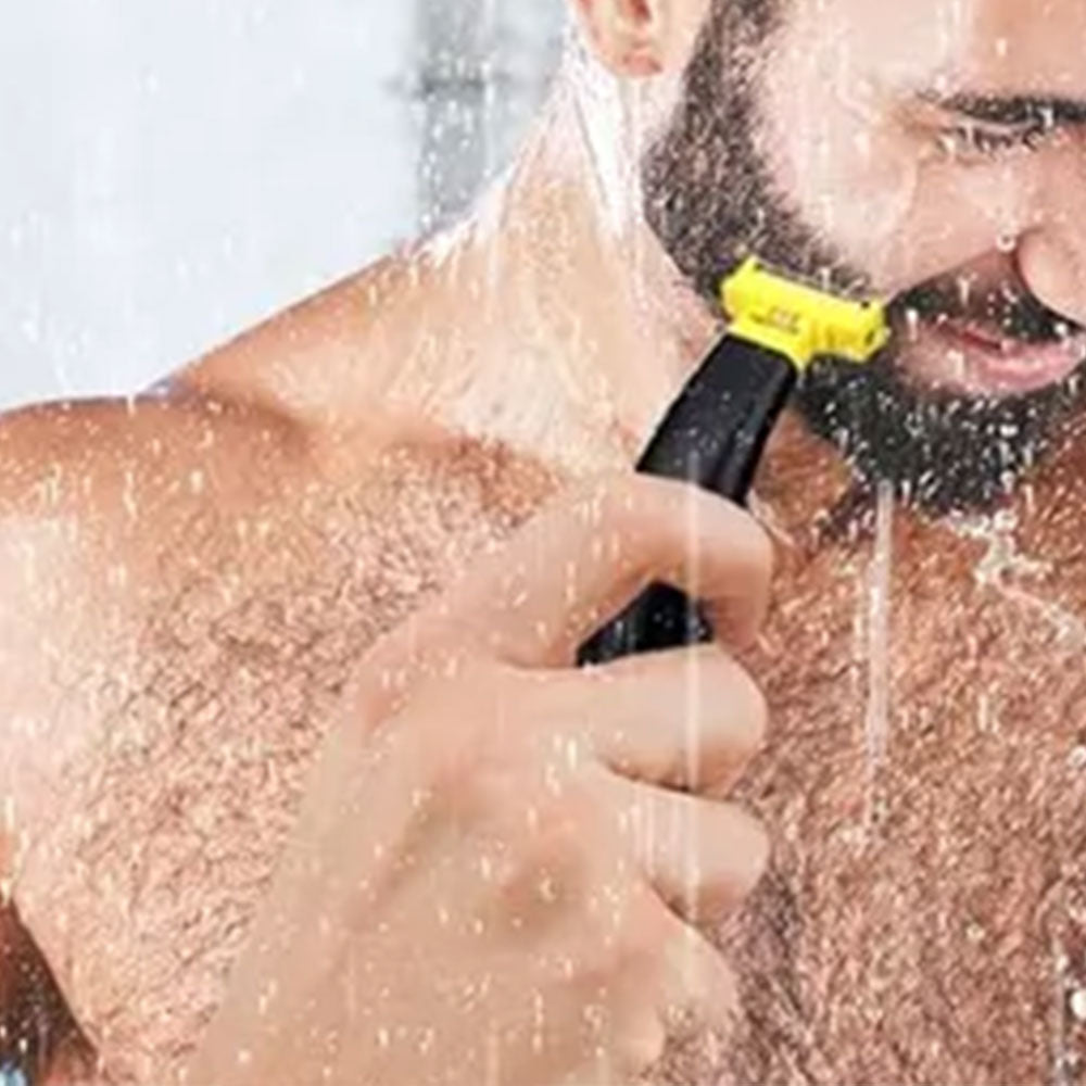 Men Electric Full Body Washed Wet and Dry Shaver Rotary Facial Shaver