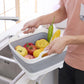 Collapsible Dish Basin with Drain Plug Portable RV Camping Sink