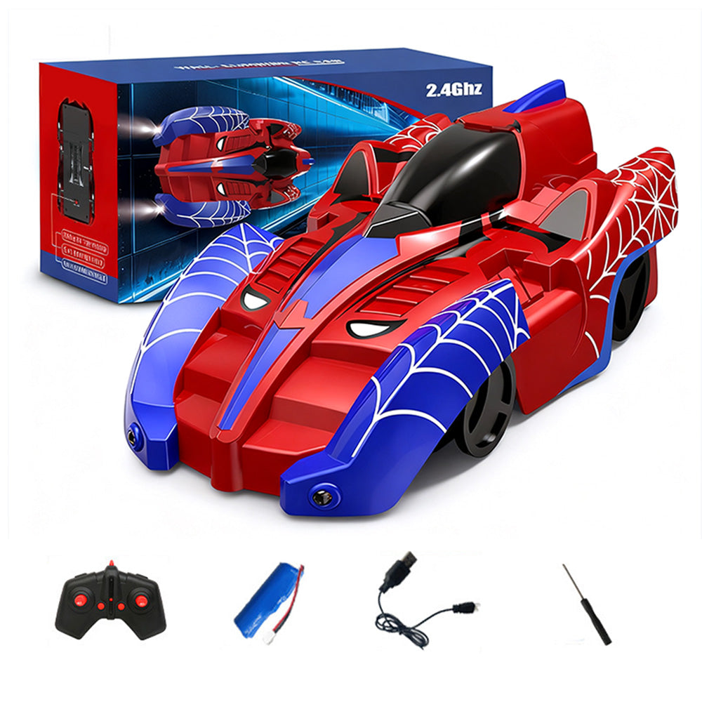 Wall Climbing Remote Control Car 360-degree Rotating RC Stunt Car with Headlight