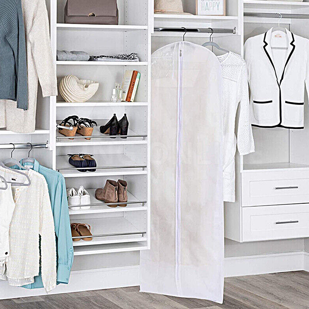 180CM White Wedding Dress Garment Storage Bag