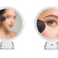 Double Sided 1X And 30X Magnifying Makeup Foldable Mirror With 3 Color Lights