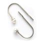 2Pcs U Shape Pearl Curtain Holdback Hooks with Screws