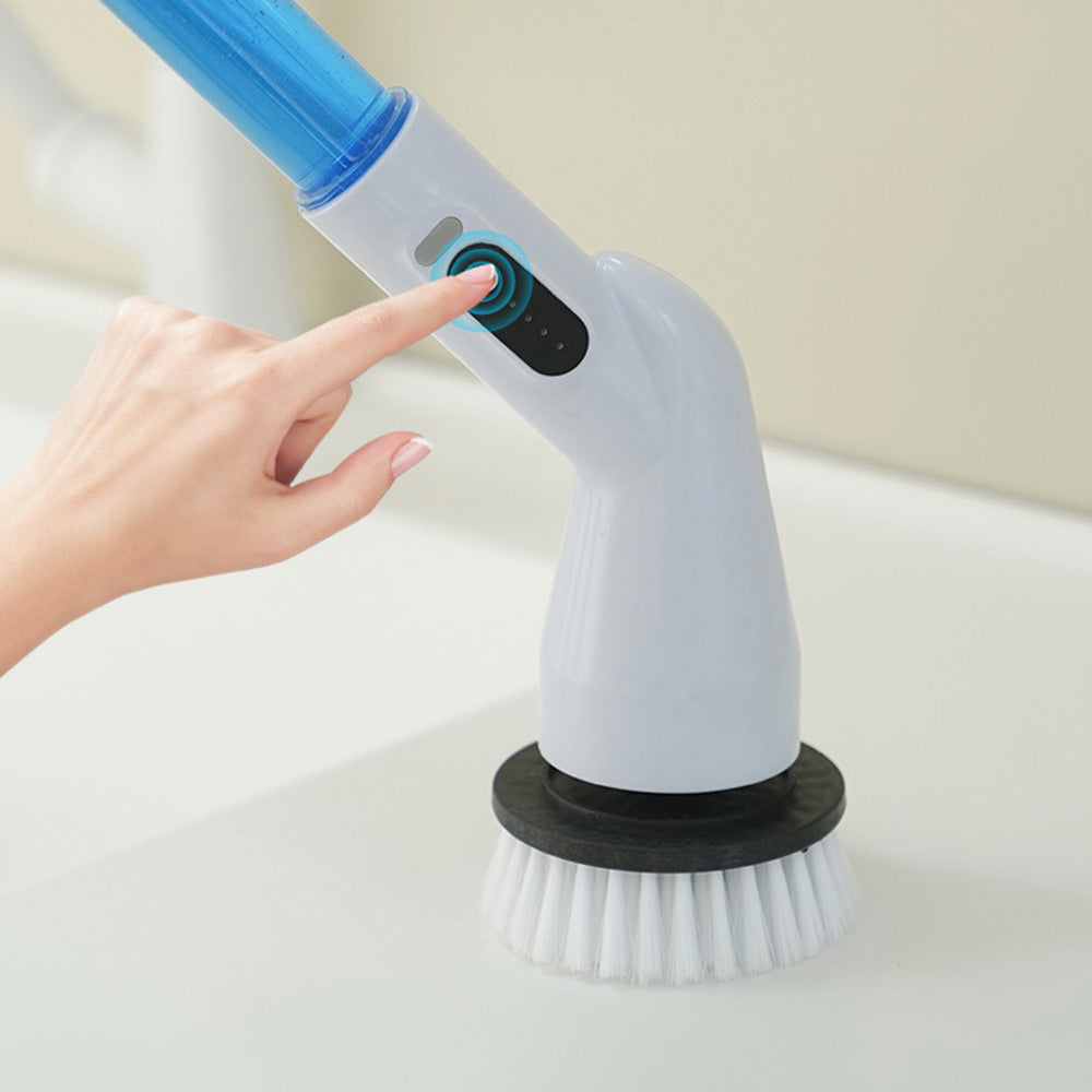 Electric Spin Scrubber with Replaceable Brush Heads Shower Cleaner Brush