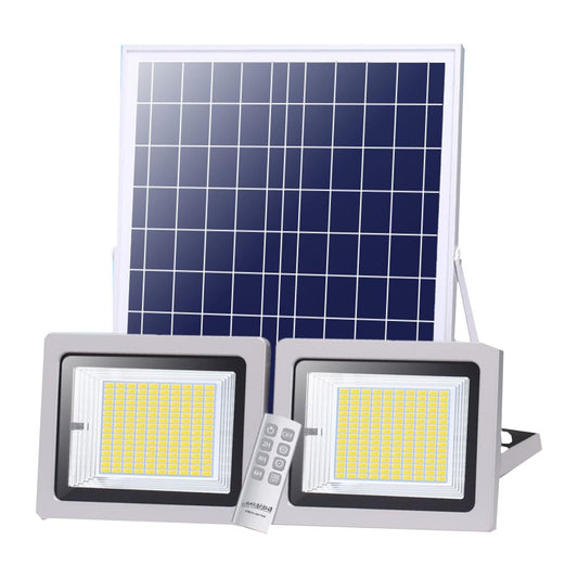 2-in-1 Solar Waterproof 362-LEDs Spotlight with Remote Control for Yard Garden