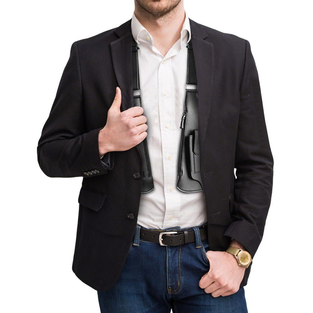 Outdoor Double Shoulder Armpit Bag with Multiple Pockets