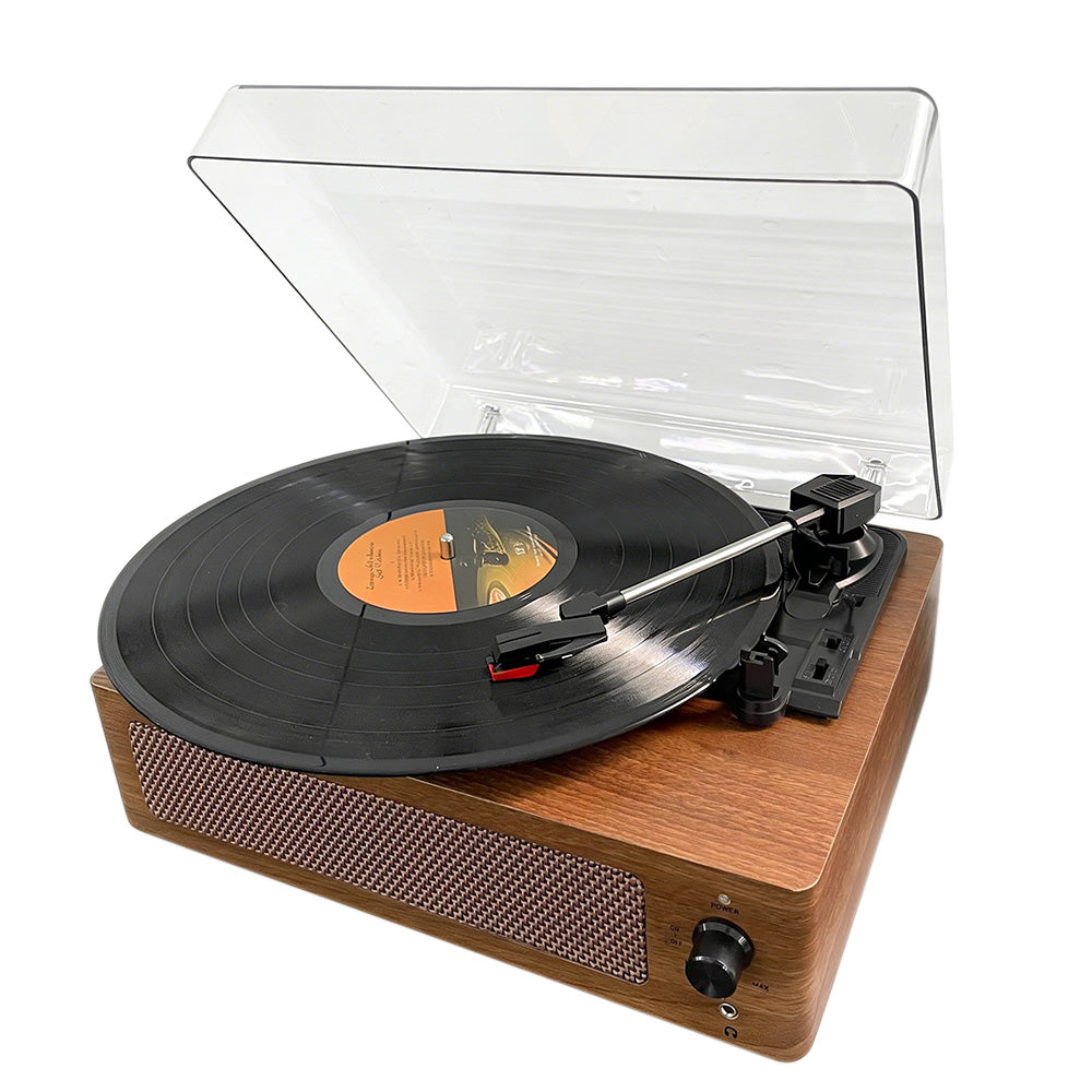 Portable Retro Bluetooth Vintage Vinyl Record Player with Speakers