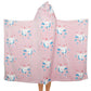 Printed Luminous Hoodie Blanket Glow in The Dark Hooded Blanket Wearable Blanket
