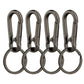4 Pcs Metal Keychain Key Ring Clip Holder for Home Car Keys and Bags
