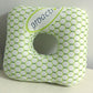 Square Ear Piercing Pillow for Side Sleepers with Central Ear Hole