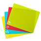 4-Pack Color Coded Cutting Boards Food Grade PP Plastic Chopping Mats (38x30.5cm)