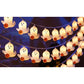 USB Halloween Ghost LED String Lights 4 Point 5m 30 Bulbs Decoration