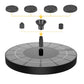 Solar Water Fountain Pump 2.5W with 6 Spray Nozzles for Bird Baths Ponds and Gardens