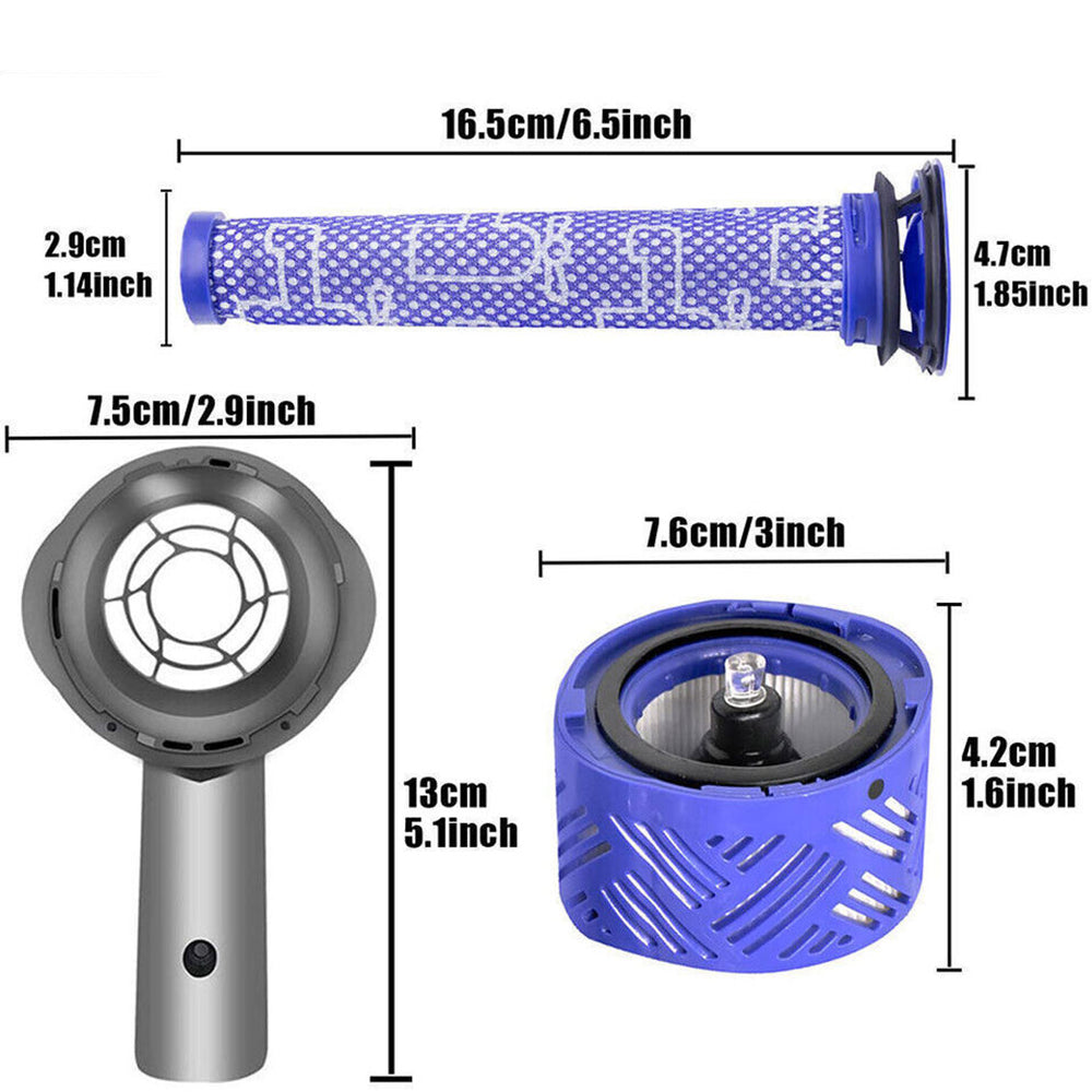 Motor Rear Cover Pre and Post HEPA Filter Kit for Dyson V6 DC58 DC59 DC61 DC62 DC74 Vacuum Cleaner