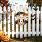 2 Pack Engineered Wood Halloween Ghost Pumpkin Hanging Door Signs